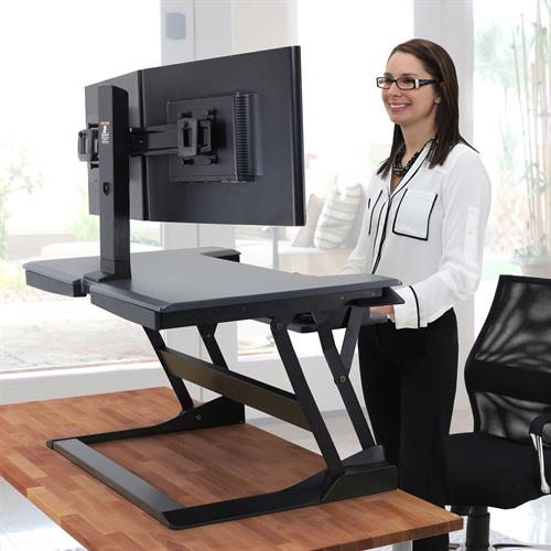 Ergotron WorkFit-T, Sit-Stand Desktop Workstation - Medium Surface - My Zen Space