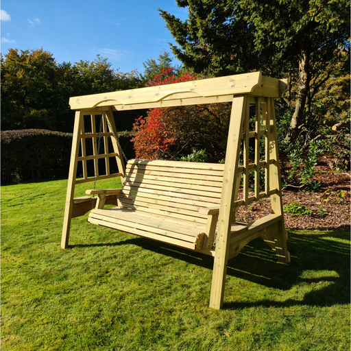 Churnet Valley Cottage Wooden Garden Swing - Seats Three SW104 - My Zen Space